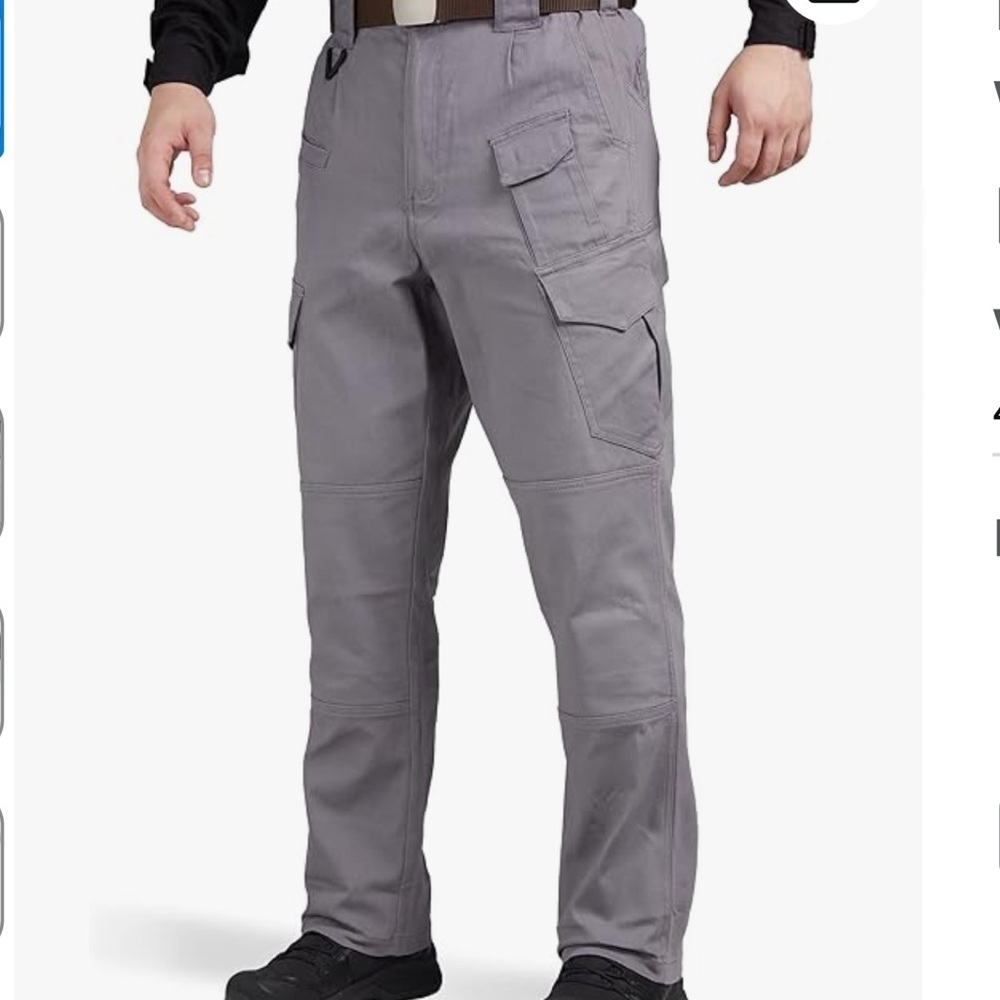 Men's Gray Cargo Pants